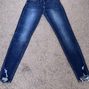 KanCan Dark Blue Distressed Skinny Jeans